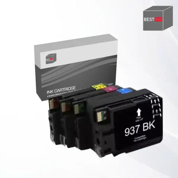 Singapore Stock Bestink 937 Black 937 Cyan 937 Yellow 937 Magenta  Ink Cartridges Bestink.sg
