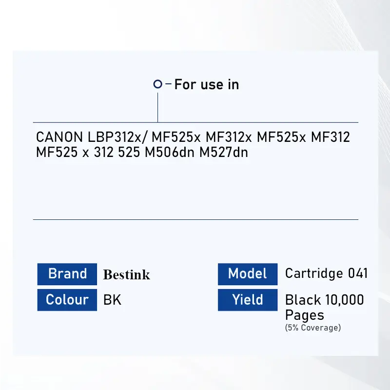 Singapore Stock Bestink Cartridge 041 Toner Cartridge Bestink.sg