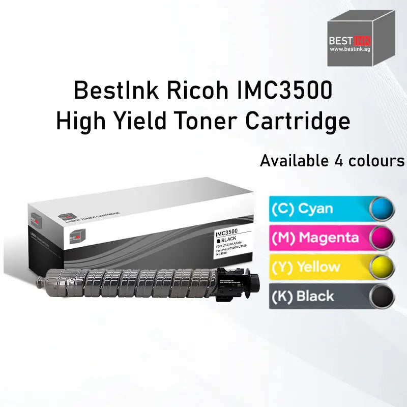 Singapore Stock Bestink IMC3500 Black Cyan Magenta Yellow Toner Bestink.sg