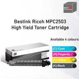 Bestink Ricoh MPC2503 Black Cyan Magenta Yellow Toner Bestink.sg