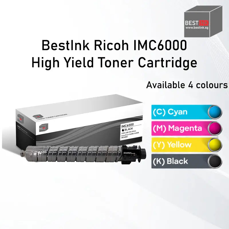 Singapore Stock Bestink IMC6000 Black Cyan Magenta Yellow Toner Bestink.sg