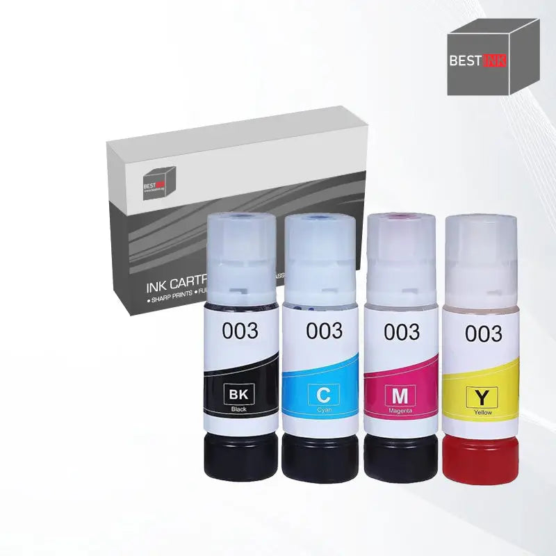 Bestink 003 Ink Bottle Black Cyan Magenta Yellow Bestink.sg