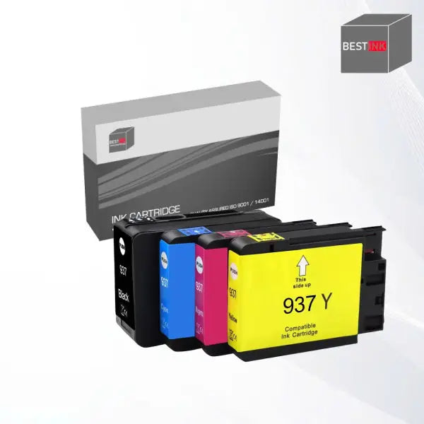 Singapore Stock Bestink 937 Black 937 Cyan 937 Yellow 937 Magenta  Ink Cartridges Bestink.sg