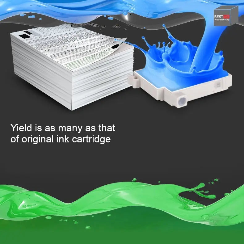 Bestink 915XL Black Cyan Magenta Yellow High Yield Ink Cartridges 915 915xl Bestink.sg