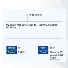 Load image into Gallery viewer, Bestink 202A High Quality Black Cyan Magenta Yellow Toner Cartridge Bestink.sg