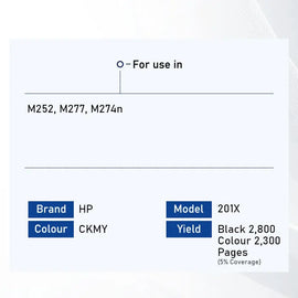 Bestink 201X High Yield Black Cyan Magenta Yellow Toner Cartridge CF400X CF401X CF402X CF403X Bestink.sg