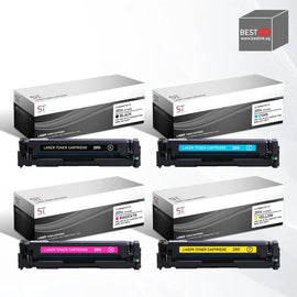 Bestink 201X High Yield Black Cyan Magenta Yellow Toner Cartridge CF400X CF401X CF402X CF403X Bestink.sg