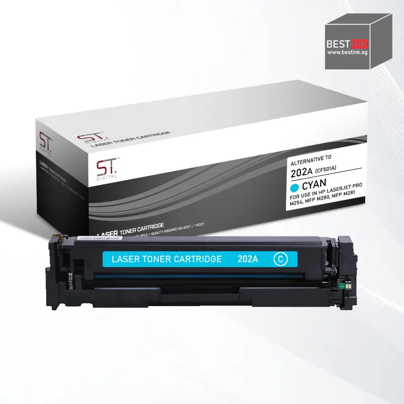 Bestink 202A High Quality Black Cyan Magenta Yellow Toner Cartridge Bestink.sg