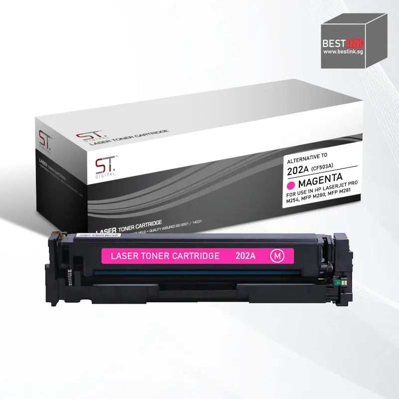 Bestink 202A High Quality Black Cyan Magenta Yellow Toner Cartridge Bestink.sg