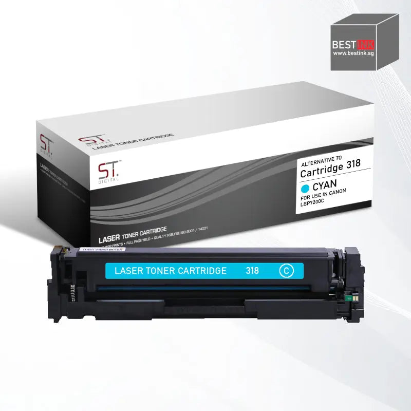 Bestink 318 Black Cyan Magenta Yellow Toner Cartridge Bestink.sg