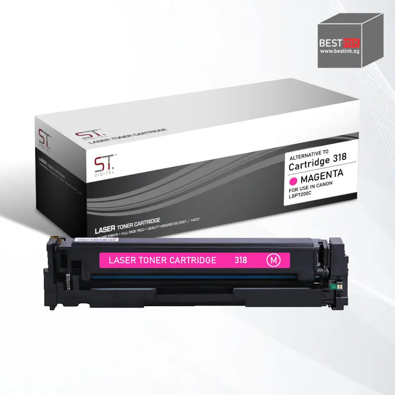 Bestink 318 Black Cyan Magenta Yellow Toner Cartridge Bestink.sg