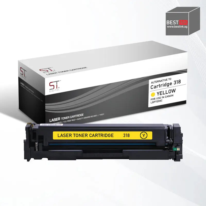 Bestink 318 Black Cyan Magenta Yellow Toner Cartridge Bestink.sg