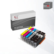 Load image into Gallery viewer, Bestink Black Cyan Magenta Yellow Grey PGI-750XL PGBK CLI-751XL 750XL 751XL High Yield Color Ink Bestink.sg