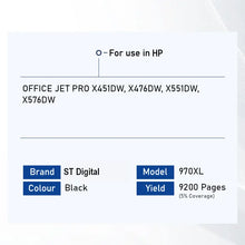 Load image into Gallery viewer, Bestink 970XL 971XL High Yield Black Cyan Magenta Yellow Ink Cartridge for use in Officejet Pro X476dw X451dw X576dw X551dw 476dw 451dw 576dw 551dw Bestink.sg