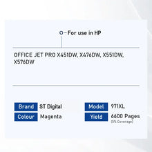 Load image into Gallery viewer, Bestink 970XL 971XL High Yield Black Cyan Magenta Yellow Ink Cartridge for use in Officejet Pro X476dw X451dw X576dw X551dw 476dw 451dw 576dw 551dw Bestink.sg