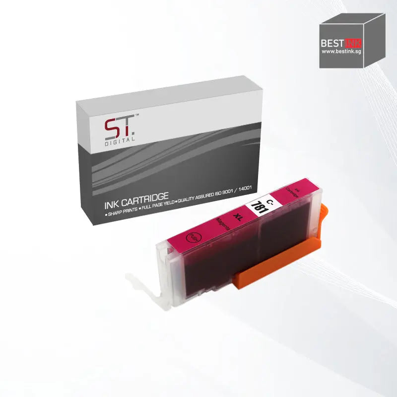 Bestink Black Cyan Magenta Yellow Photo Blue PGI-780XL PGBK CLI-781XL 780XL 781XL High Yield Color Ink Bestink.sg