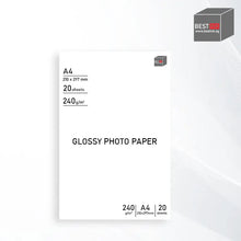 Load image into Gallery viewer, Bestink High Quality Inkjet Photo Paper A4 210x297mm Glossy Photo Paper 240gsm 20 sheets Bestink.sg