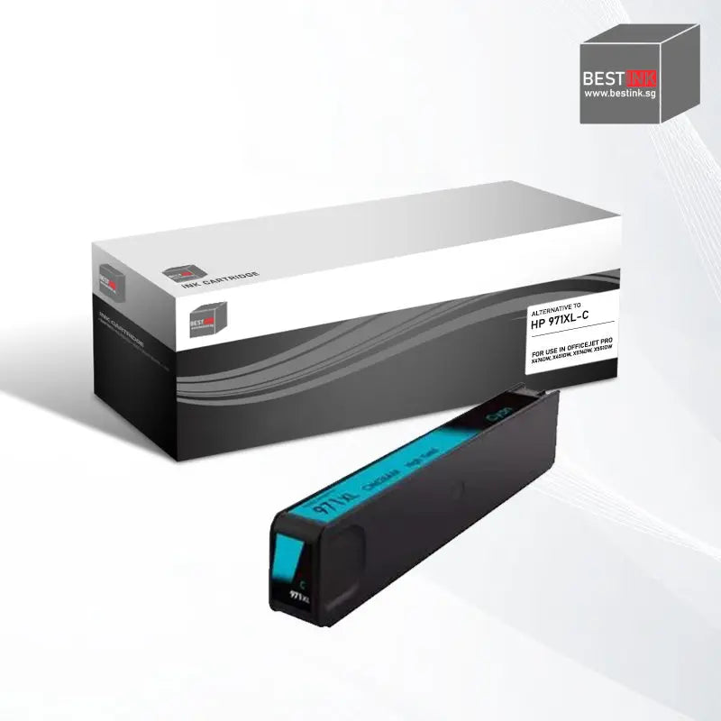 Bestink 970XL 971XL High Yield Black Cyan Magenta Yellow Ink Cartridge for use in Officejet Pro X476dw X451dw X576dw X551dw 476dw 451dw 576dw 551dw Bestink.sg