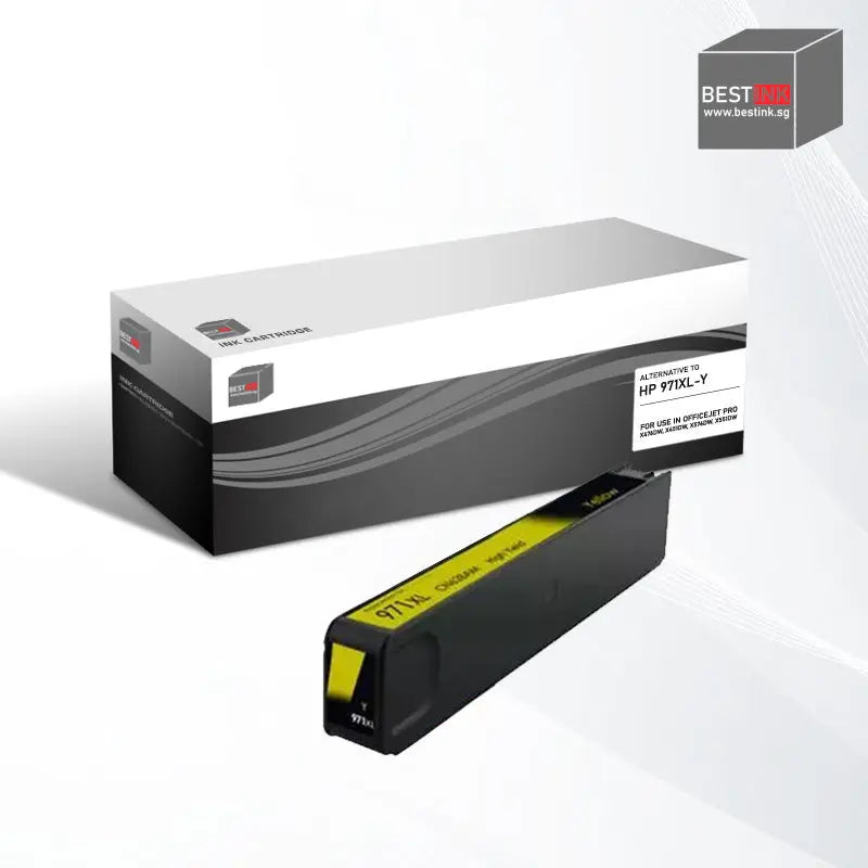 Bestink 970XL 971XL High Yield Black Cyan Magenta Yellow Ink Cartridge for use in Officejet Pro X476dw X451dw X576dw X551dw 476dw 451dw 576dw 551dw Bestink.sg