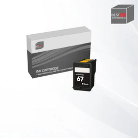 Bestink 67 Black Cyan Magenta Yellow Ink Cartridge For use in ENVY 6000 Series ENVY Pro 6400 Series DESKJET 1200 2300 2700 4100 Bestink.sg