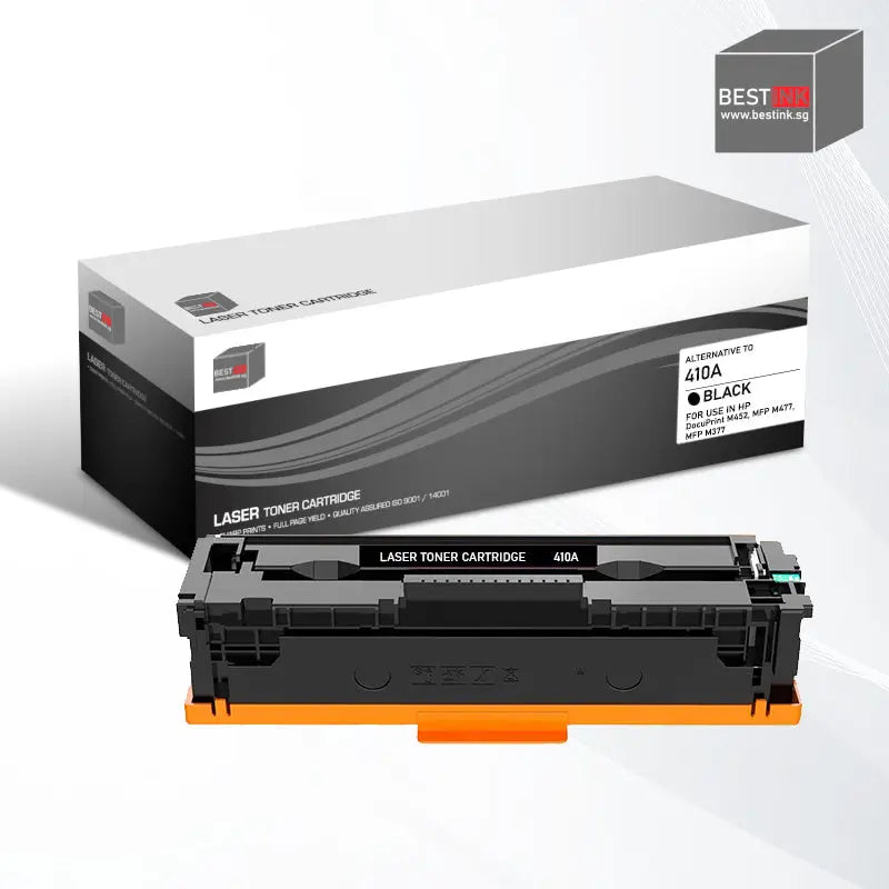 Bestink 410A Black Cyan Magenta Yellow Toner Cartridge CF410A CF411A CF412A CF413A Bestink.sg