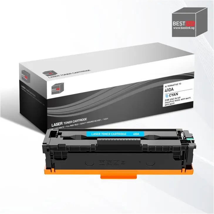 Bestink 410A Black Cyan Magenta Yellow Toner Cartridge CF410A CF411A CF412A CF413A Bestink.sg