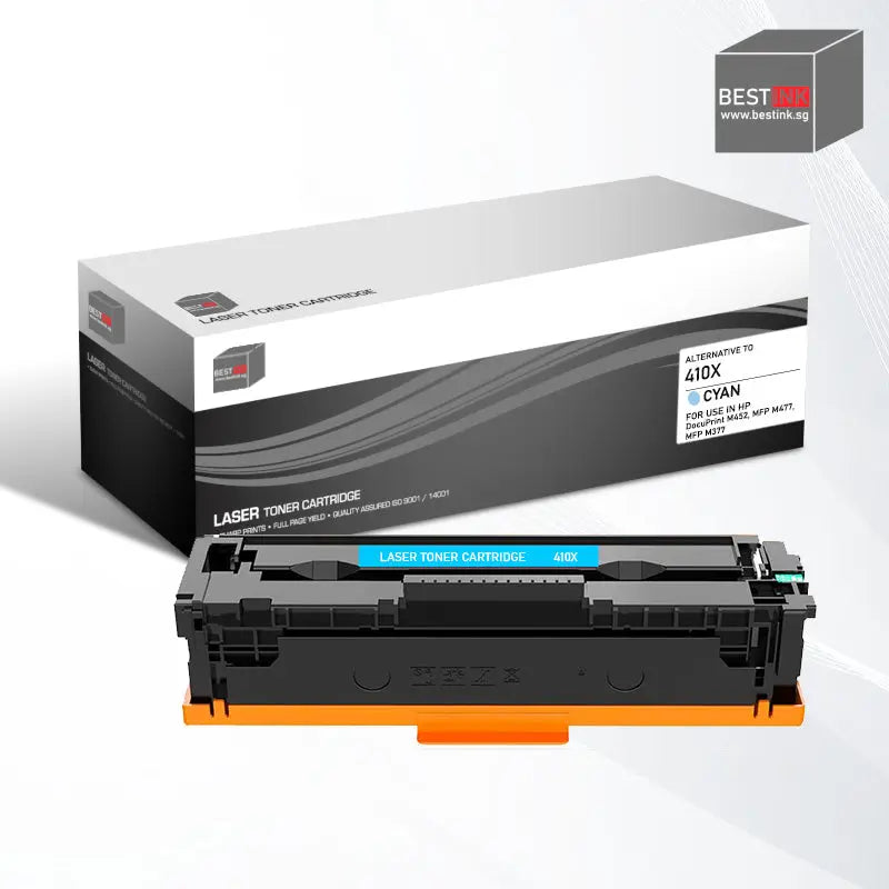 Bestink 410X High Yield Black Cyan Magenta Yellow Toner Cartridge CF410X CF411X CF412X CF413X Bestink.sg