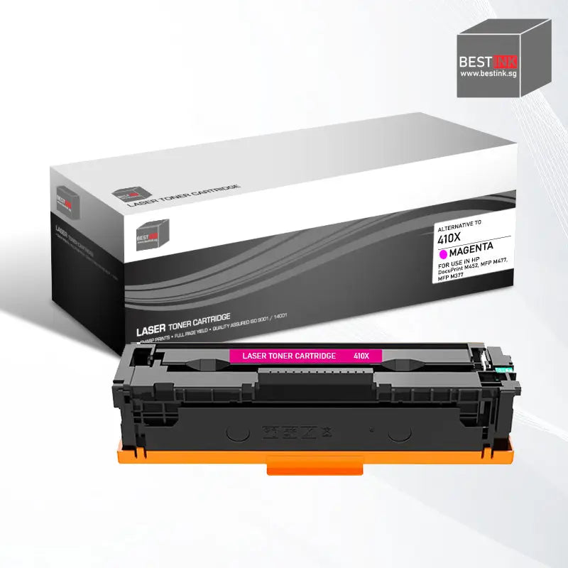 Bestink 410X High Yield Black Cyan Magenta Yellow Toner Cartridge CF410X CF411X CF412X CF413X Bestink.sg