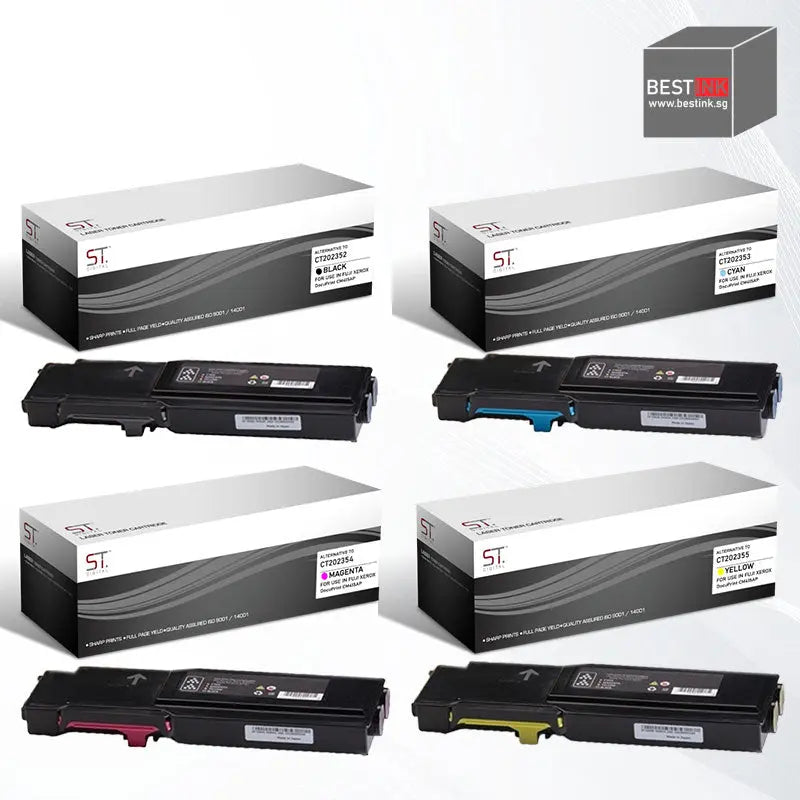 Bestink CT202352 CT202353 CT202354 CT202355 High Yield Black Cyan Magenta Yellow Toner Cartridge Bestink.sg