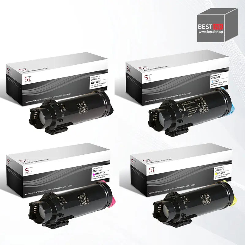 Bestink CT202610 CT202611 CT202612 CT202613 High Yield Black Cyan Magenta Yellow Toner Cartridge Bestink.sg