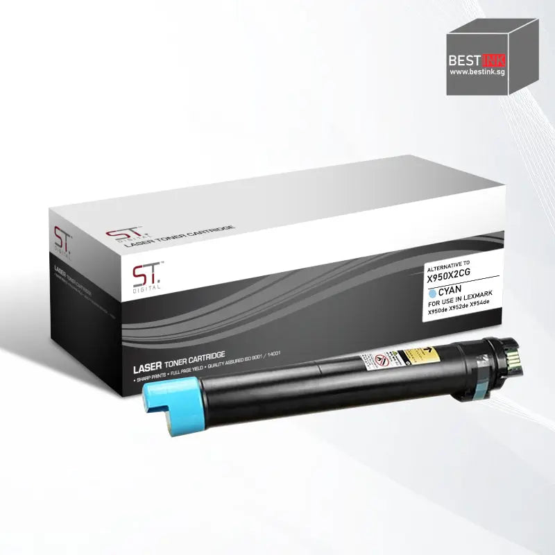 Bestink X950X2 Extra High Yield Black Cyan Magenta Yellow Toner Cartridge X950X2KG X950X2CG X950X2MG X950X2YG Bestink.sg